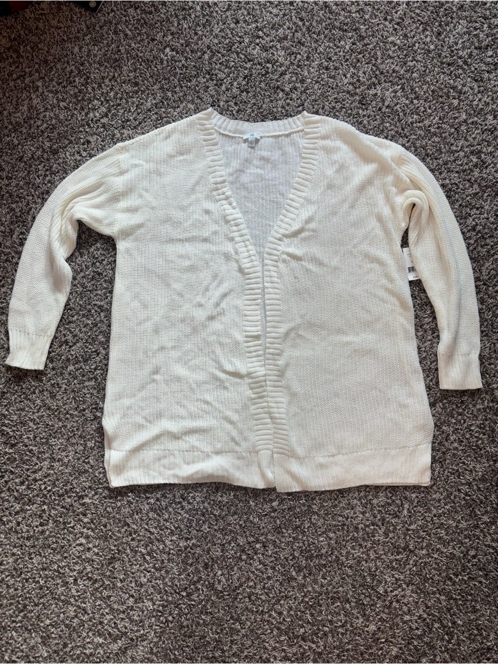 DIP Cardigan Cream Large Long Sleeved